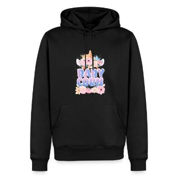 | de maïs pour bébé Mignon | Licorne Chemise Licorne | Fille - Sweat à capuche Premium bio Homme - noir - Devant - Nico (187cm)