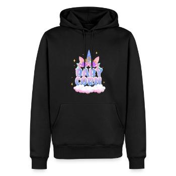 | de maïs pour bébé Mignon | Licorne Chemise Licorne | Fille - Sweat à capuche Premium bio Homme - noir - Devant - Nico (187cm)