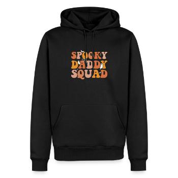 Spooky Daddy Squad Fête costumée d’Halloween - Sweat à capuche Premium bio Homme - noir - Devant - Nico (187cm)