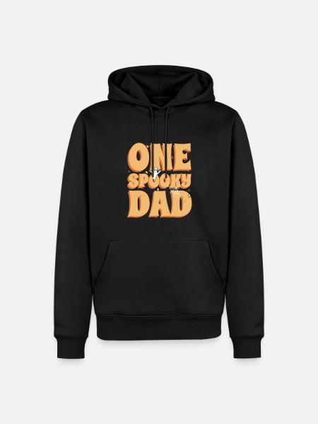 A spooky Halloween costume party with - Men’s Premium Organic Hoodie - black