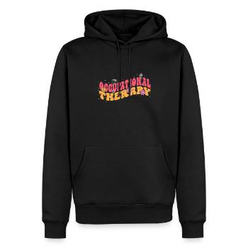 Beschäftigungstherapeutin Bloom Floral Leisure - Männer Premium Bio Hoodie - Schwarz - Vorne - Nico (187cm)