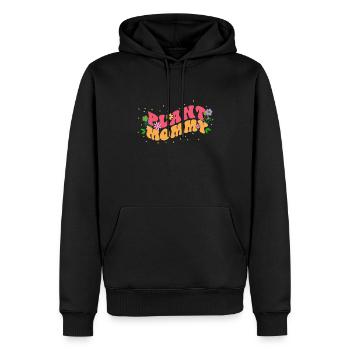 Maman Plantes de fleurs assorties, Floraison - Sweat à capuche Premium bio Homme - noir - Devant - Nico (187cm)