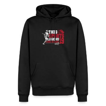 This Sports Legend Is Now 19, Lacrosse Game - Men’s Premium Organic Hoodie - black - Front - Nico (187cm)