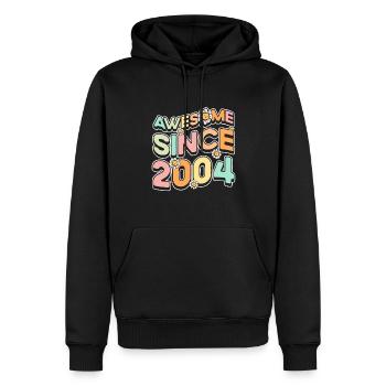 Fantastisch Seit 2004 Blumen-thema Blumen - Männer Premium Bio Hoodie - Schwarz - Vorne - Nico (187cm)
