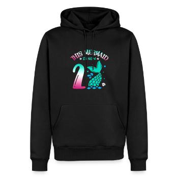 Cette sirène est maintenant 2, conte de fées 2. - Sweat à capuche Premium bio Homme - noir - Devant - Nico (187cm)