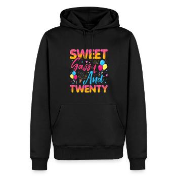 Sweet Sassy And Twenty Sprinkles Delicious - Männer Premium Bio Hoodie - Schwarz - Vorne - Nico (187cm)