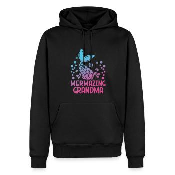 Erstaunlich Oma Fantasy Meerjungfrau Geschichte - Männer Premium Bio Hoodie - Schwarz - Vorne - Nico (187cm)