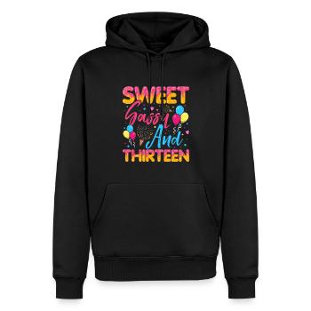 Sweet Sassy And Thirteen Sprinkles Delicious - Men’s Premium Organic Hoodie - black - Front - Nico (187cm)