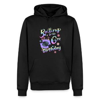 Rolling Into 6. Geburtstag Quad Skater - Männer Premium Bio Hoodie - Schwarz - Vorne - Nico (187cm)