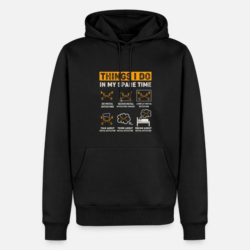 Sondeln Sondler - Männer Premium Bio Hoodie - Schwarz