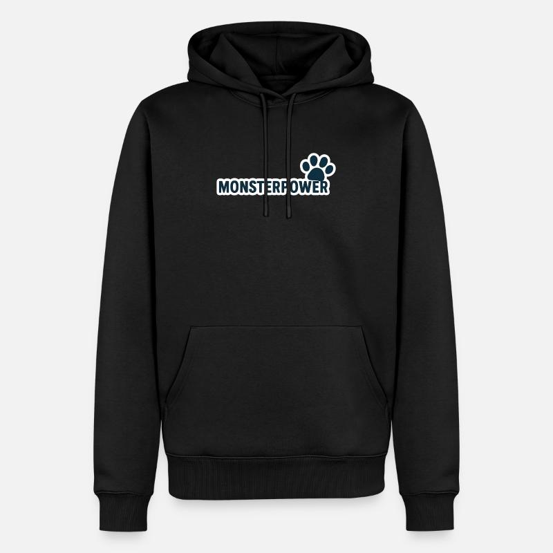 Puissance monstrueuse - Sweat à capuche Premium bio Homme - noir