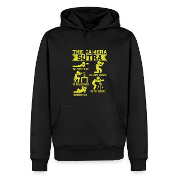 Photographe Photographie Appareil photo Photographe Cadeau - Sweat à capuche Premium bio Homme - noir - Devant - Nico (187cm)
