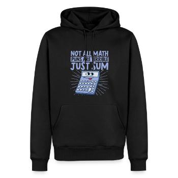 Funny Math Math Nerd Gift Sayings - Men’s Premium Organic Hoodie - black - Front - Nico (187cm)
