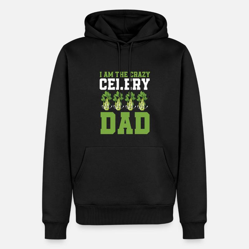 Papa céleri - Sweat à capuche Premium bio Homme - noir