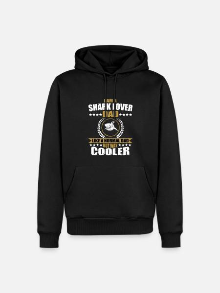 Shark Loving Dad - Men’s Premium Organic Hoodie - black