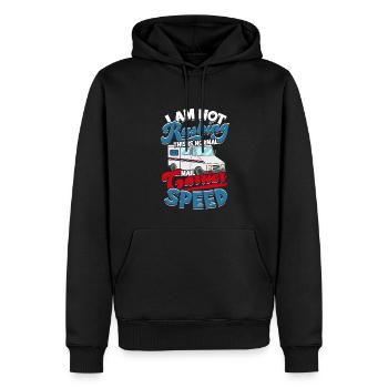 Postman Postman Post Gift Letter Parcel - Sweat à capuche Premium bio Homme - noir - Devant - Nico (187cm)