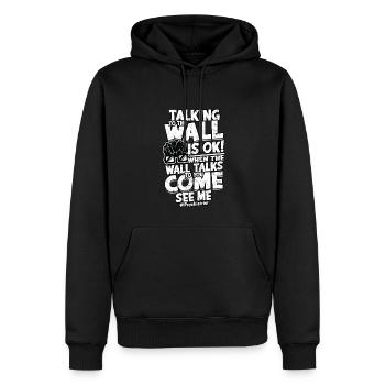 psychiater geschenk therapie geschenkidee psycholo - Männer Premium Bio Hoodie - Schwarz - Vorne - Nico (187cm)
