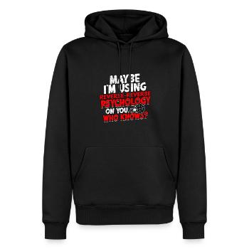 psychiater geschenk therapie geschenkidee psycholo - Männer Premium Bio Hoodie - Schwarz - Vorne - Nico (187cm)