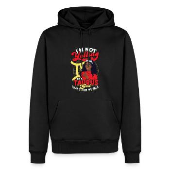 Schwarzer Stierkönigin April Zodiac Astrology - Männer Premium Bio Hoodie - Schwarz - Vorne - Nico (187cm)