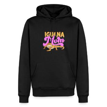Iguanische Reptil - Männer Premium Bio Hoodie - Schwarz - Vorne - Nico (187cm)