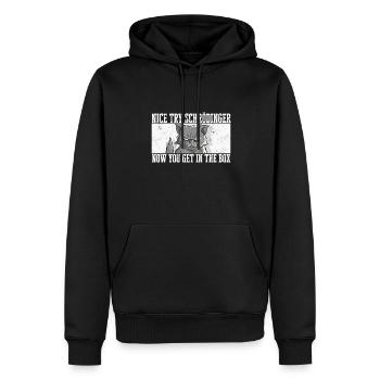 Schrodingers Katze Alive Dead Quantenphysik - Männer Premium Bio Hoodie - Schwarz - Vorne - Nico (187cm)
