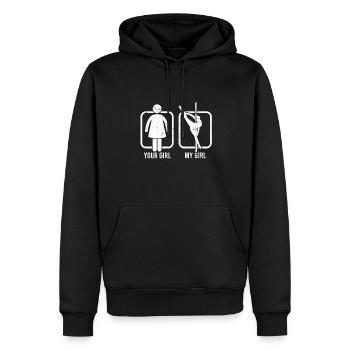 Pole Dance Gift Dancer Gift Idea Fitness - Sweat à capuche Premium bio Homme - noir - Devant - Nico (187cm)