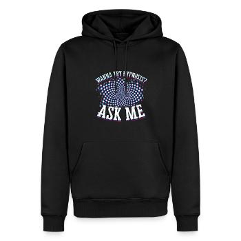 hypnose hypnotisch hypnotisieren hypnotiseur gesch - Männer Premium Bio Hoodie - Schwarz - Vorne - Nico (187cm)