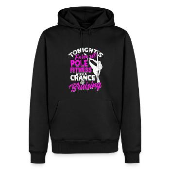 Pole Dance Gift Dancer Gift Idea Fitness - Sweat à capuche Premium bio Homme - noir - Devant - Nico (187cm)