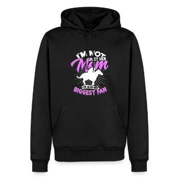 courses de chevaux balade à cheval chevaux cavalier cadeau g - Sweat à capuche Premium bio Homme - noir - Devant - Nico (187cm)