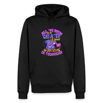 Emergency Department Nurse Hospital Hospitals - Men’s Premium Organic Hoodie - black - Front - Nico (187cm)