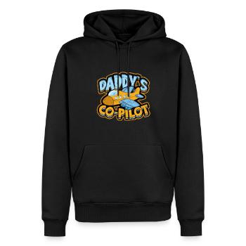 pilot flugzeug fliegen tochter geschenkidee gesche - Männer Premium Bio Hoodie - Schwarz - Vorne - Nico (187cm)