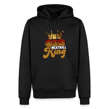 fleischklößchen essen spaghetti geschenk geschenki - Männer Premium Bio Hoodie - Schwarz - Vorne - Nico (187cm)