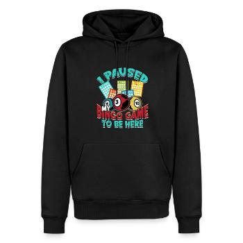 Bingo Jeu Joueur de bingo Grand-mère Loterie de jeu - Sweat à capuche Premium bio Homme - noir - Devant - Nico (187cm)
