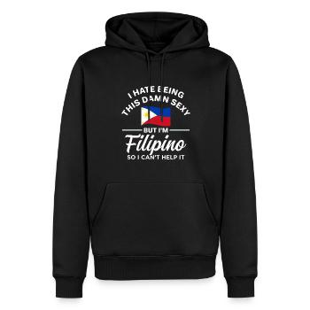 Heiße philippinische Witze für philippinische - Männer Premium Bio Hoodie - Schwarz - Vorne - Nico (187cm)
