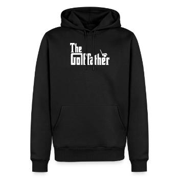 The Golffather - Golfeur Golfer Golfen - Sweat à capuche Premium bio Homme - noir - Devant - Nico (187cm)