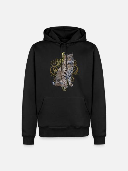 Lynx - Men’s Premium Organic Hoodie - black