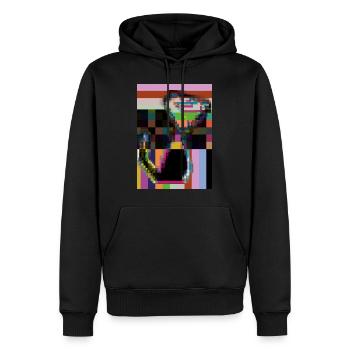 Robo Cat verschiedene Farben 10 - Männer Premium Bio Hoodie - Schwarz - Vorne - Nico (187cm)