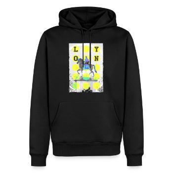 Lyon Frankreich Stadt Skyline Heimat Liebe - Männer Premium Bio Hoodie - Schwarz - Vorne - Nico (187cm)