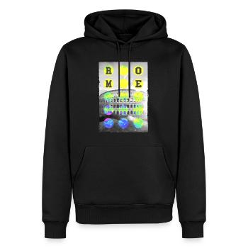 Rom Rome Italien Stadt Skyline Heimat Liebe Urlaub - Männer Premium Bio Hoodie - Schwarz - Vorne - Nico (187cm)