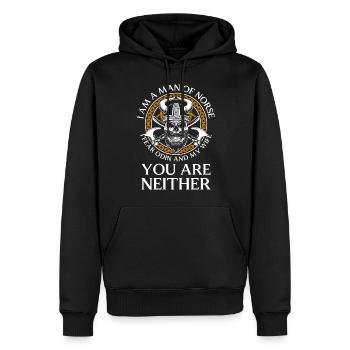Viking Nordic Thunder Teutons - Sweat à capuche Premium bio Homme - noir - Devant - Nico (187cm)