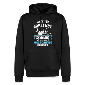 Parapente Parachutisme Sports extrêmes - Sweat à capuche Premium bio Homme - noir - Devant - Nico (187cm)