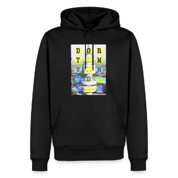 Dortmund Deutschland Stadt Skyline Heimat Liebe - Männer Premium Bio Hoodie - Schwarz - Vorne - Nico (187cm)