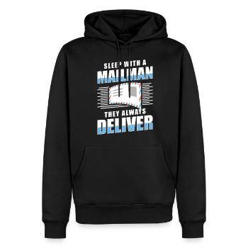 Post Mail Letter Carrier - Men’s Premium Organic Hoodie - black - Front - Nico (187cm)