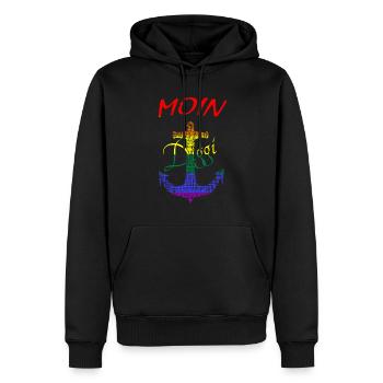 Anker Hamburg Diggi LGBTQ - Männer Premium Bio Hoodie - Schwarz - Vorne - Nico (187cm)