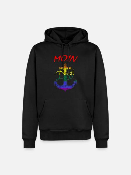 Anker Hamburg Diggi LGBTQ - Männer Premium Bio Hoodie - Schwarz