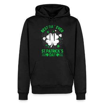 Saint Patrick Bester Tag aller Zeiten St. Patricks Tag - Männer Premium Bio Hoodie - Schwarz - Vorne - Nico (187cm)