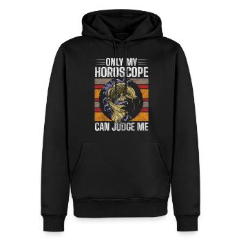 Caractéristiques d’anniversaire de Zodiac Signs - Sweat à capuche Premium bio Homme - noir - Devant - Nico (187cm)