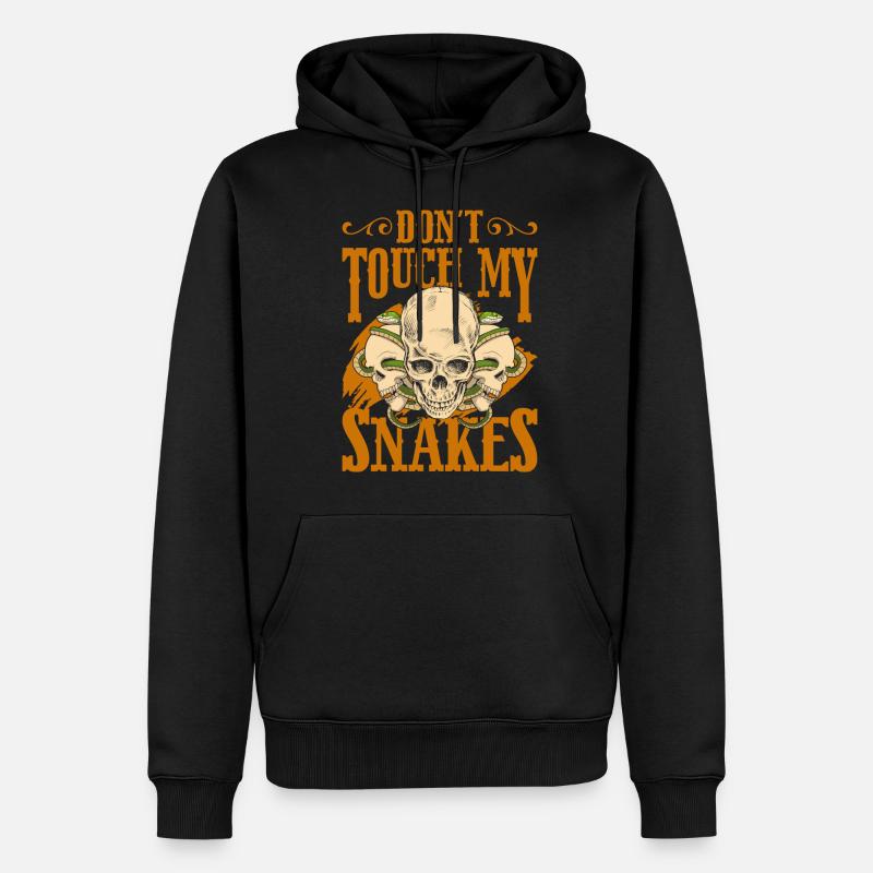 Nicht Anfassen Einzelkind - Männer Premium Bio Hoodie - Schwarz