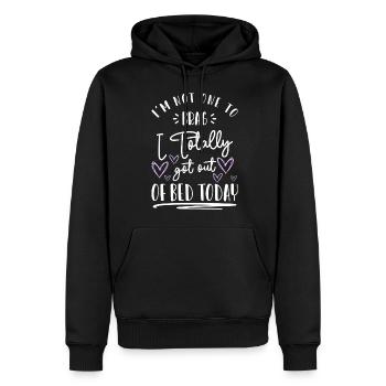 Schlafen Schlummer Entspannung Ruhe - Männer Premium Bio Hoodie - Schwarz - Vorne - Nico (187cm)