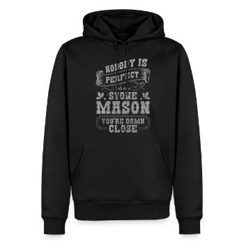 Bildhauer Kunst Lehrling - Männer Premium Bio Hoodie - Schwarz - Vorne - Nico (187cm)